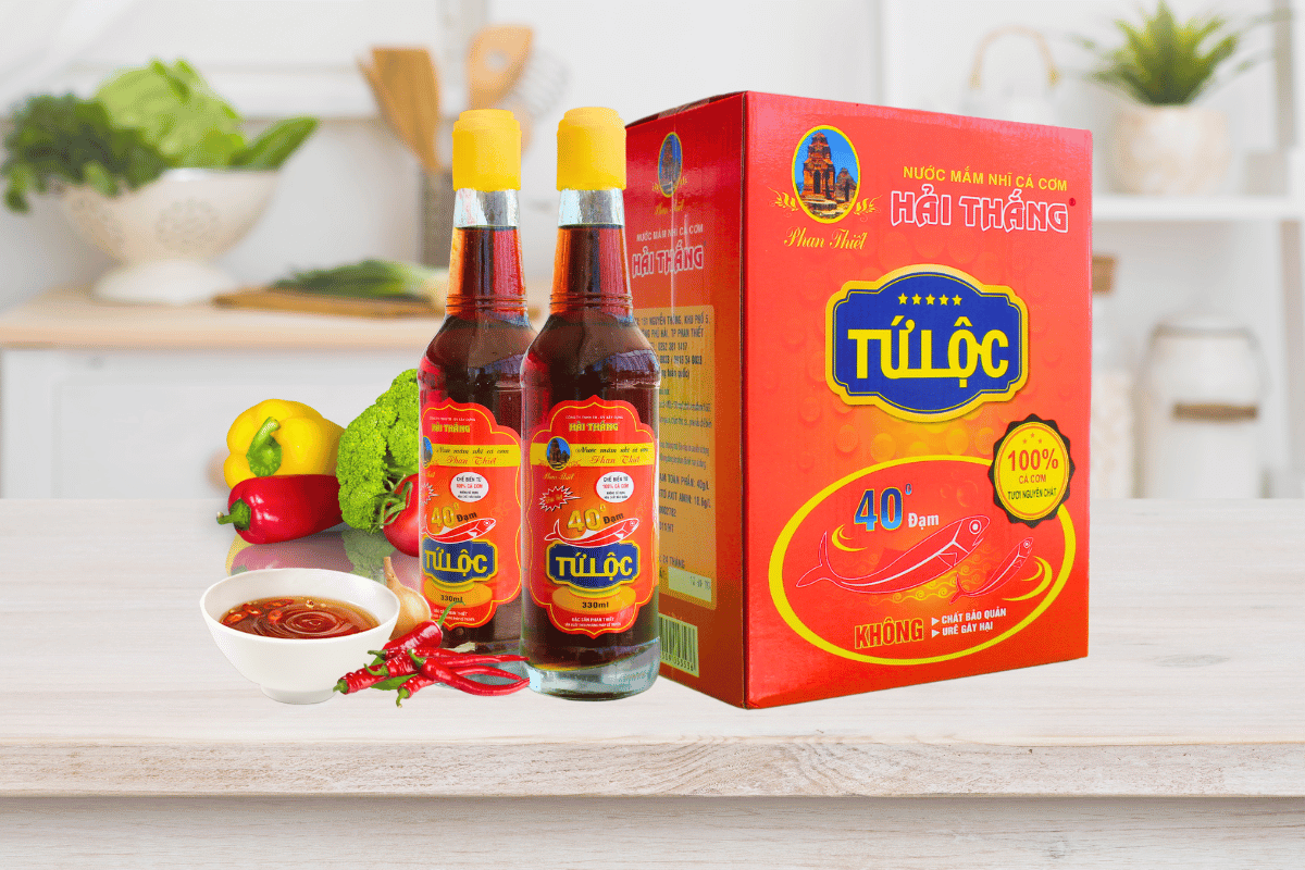 Nước mắm nhĩ cá cơm Tứ Lộc – 40 độ đạm